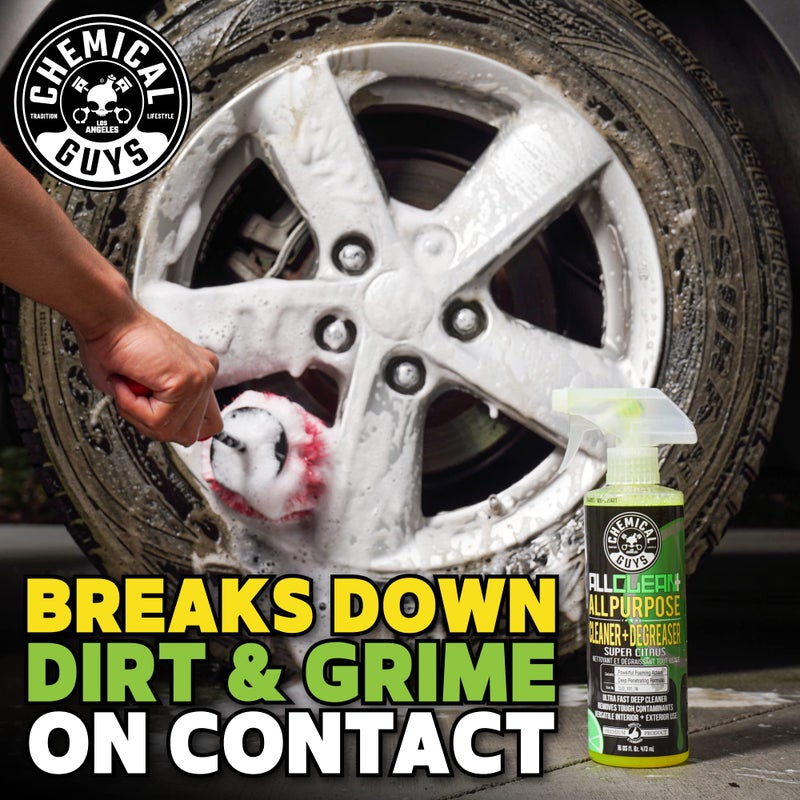 Chemical Guys CLD_101_16 All Clean+ Citrus Based All Purpose Super Cleaner, Safe for Cars, Trucks, SUVs, Motorcycles, RVs & More, 16 fl oz, Citrus Scent - Image 4