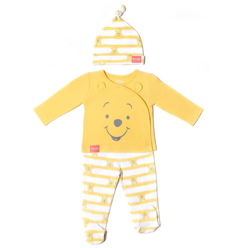 Disney Winnie the Pooh Infant Baby Boys Jacket Pants and Hat 3 Piece Outfit Set 24 Months - Image 1