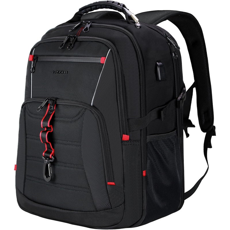 KROSER Travel Laptop Backpack 184 inch XXXL Computer Backpack Stylish College Backpack with RFID Pockets USB Charging Port REFLECTIVE STRIPS WaterRepellent Daypack for BusinessMen - Image 2