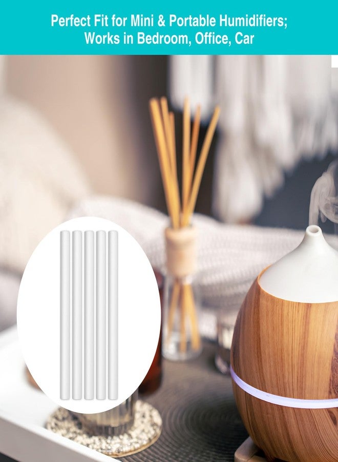 FEUNLEM Cotton Humidifier Filter Sticks (60PCS) - 0.3" Universal Fits Mini Diffusers, Rapid Absorption Replacement Wicks for Cool Mist USB Humidifiers in Home, Bedroom, Office (White, 0.3"×4") - Image 5