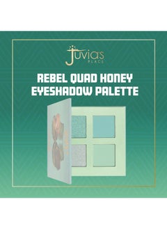 Juvia's Place Rebel Quad Mint Eyeshadow Palette - Shades of 4, Professional Eye Makeup, Pigmented Eyeshadow Palette, Makeup Palette for Eye Color & Shine, Pressed Eyeshadow Cosmetics  - Image 4
