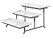 GIBSON Gibson Elite Gracious Dining Three Tier Rectangle Plate Set Ware with Metal Stand, White  - Image 2