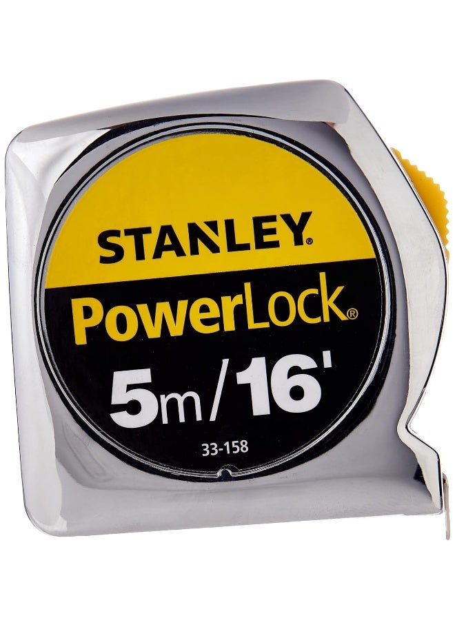 Stanley Stanley Power Lock Tape Measure, 5M/16 Inch - Image 1