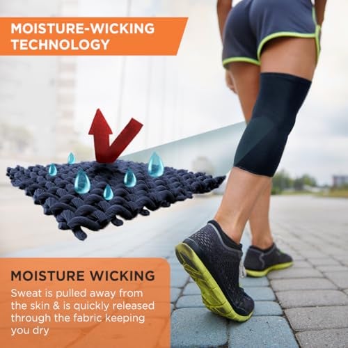 Vissco Spro Knee Cap Plus (Mild Support), Knee Support for Joint Pain Relief, Sports, Football, Cricket, Braces for Walking and Workout - Small (Black) - Image 4