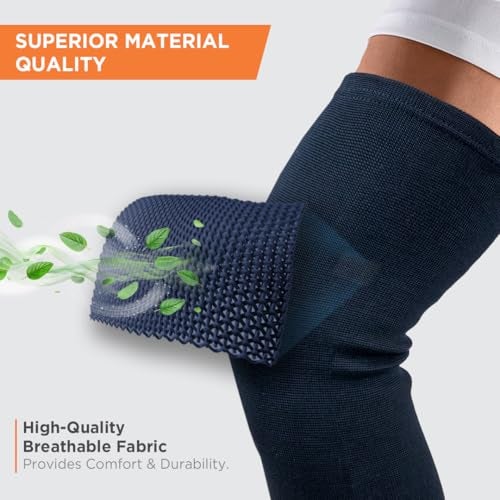 Vissco Spro Knee Cap Plus (Mild Support), Knee Support for Joint Pain Relief, Sports, Football, Cricket, Braces for Walking and Workout - Small (Black) - Image 3