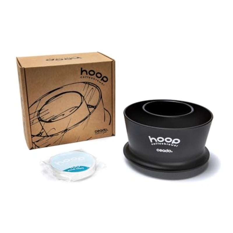 Hoop Filter Coffee Maker, Radial Infusion Brewer for Home/Office Use, Stainless Steel, Matte Black, No-Bypass Full-Bodied Extraction - Image 5