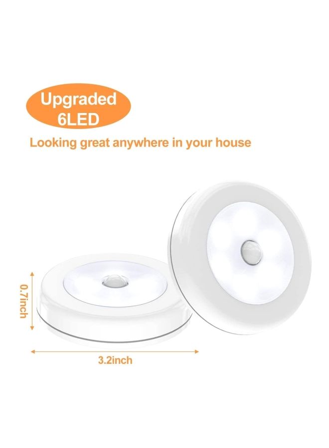 3-Pieces Cordless Battery-Powered LED Night Motion Sensor Light White 1.7x8cm - Image 4