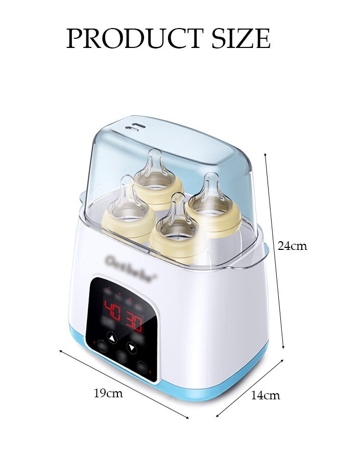 DUNISO سخان حليب الأطفال، يأتي مع فرشاة زجاجة، سخان زجاجة الأطفال، سخان حليب الثدي بسعة كبيرة متعددة الوظائف مع تحكم عن بعد، سخان طعام الأطفال السريع وسخان إذابة الثلج، شاشة LCD لضبط درجة الحرارة بدقة، سخان حليب ذكي 2 في 1 للتعقيم، إذابة حليب الثدي للأطفال، الحفاظ على الحرارة وسخان زجاجة بدرجة حرارة ثابتة. - Image 2