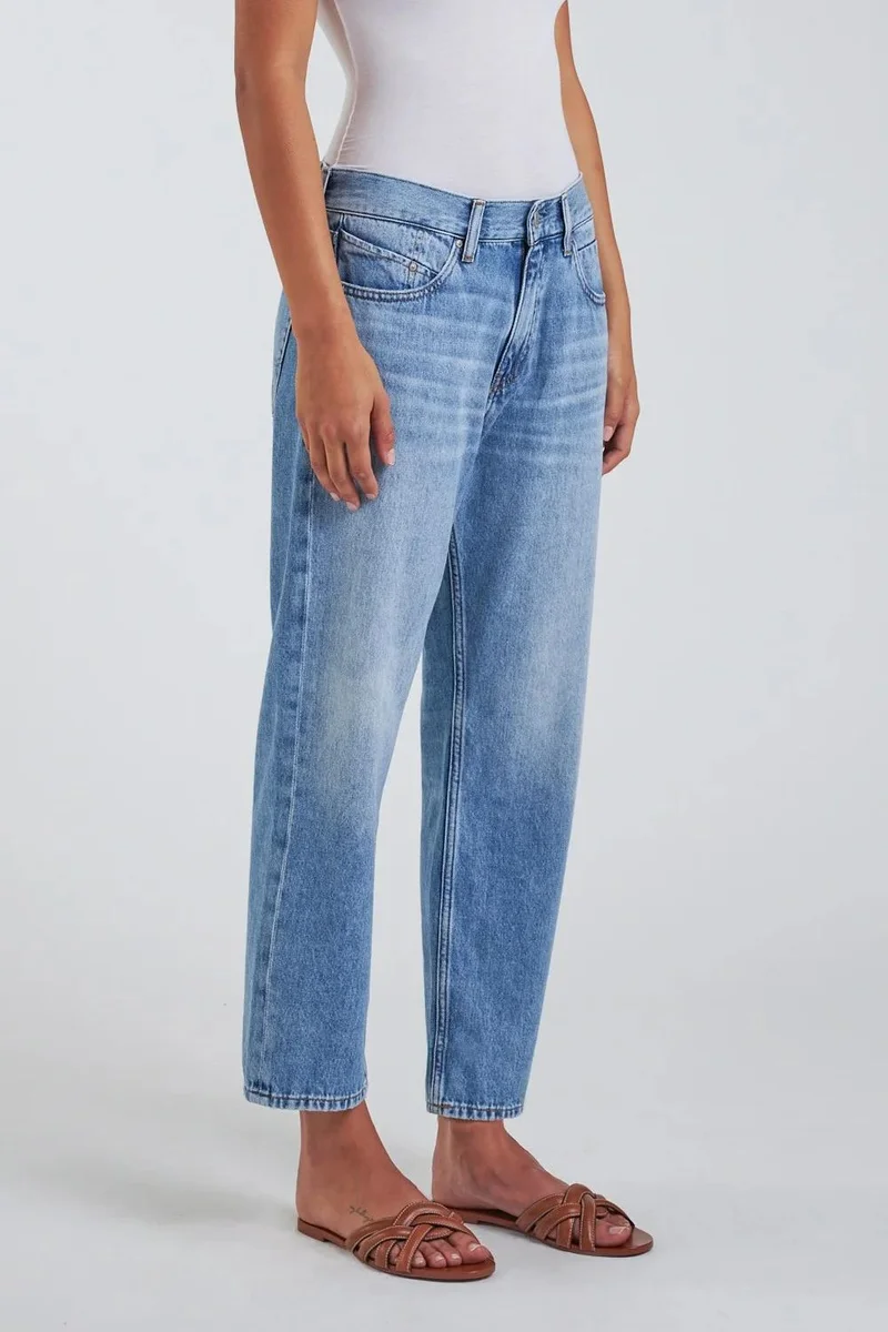 Ag Jeans Light Wash Slouchy Denim Trouser Jeans