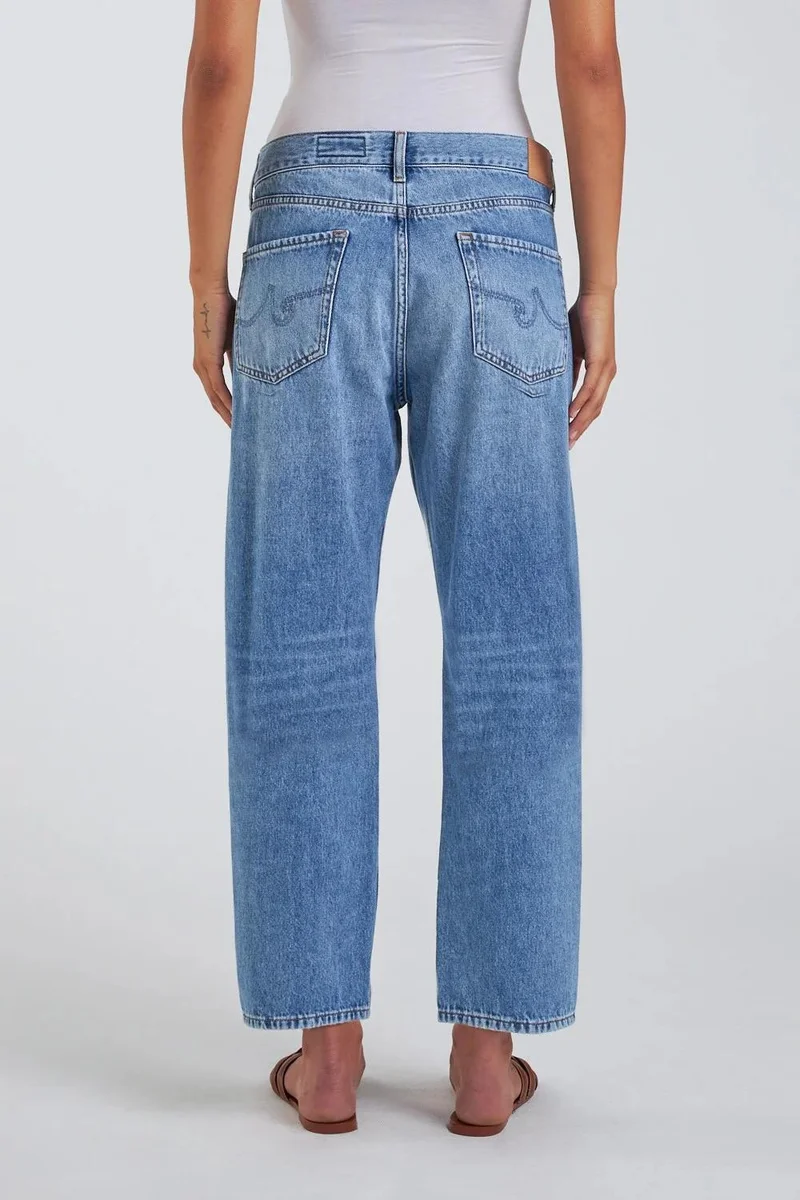 Ag Jeans Light Wash Slouchy Denim Trouser Jeans