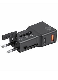 20W QC 3.0 Dual Port Fast Charger - Compact Wall Adapter for iPhone and Android - 20 Watt PD Charger Block for Mobile Phone, Portable and Fast Charging with 1 USB-C and 1 USB-A Ports