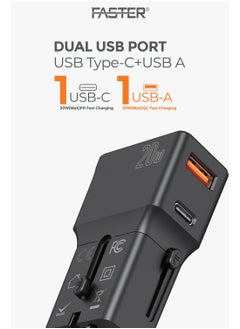 Faster 20W QC 3.0 Dual Port Fast Charger - Compact Wall Adapter for iPhone and Android - 20 Watt PD Charger Block for Mobile Phone, Portable and Fast Charging with 1 USB-C and 1 USB-A Ports  - Image 4