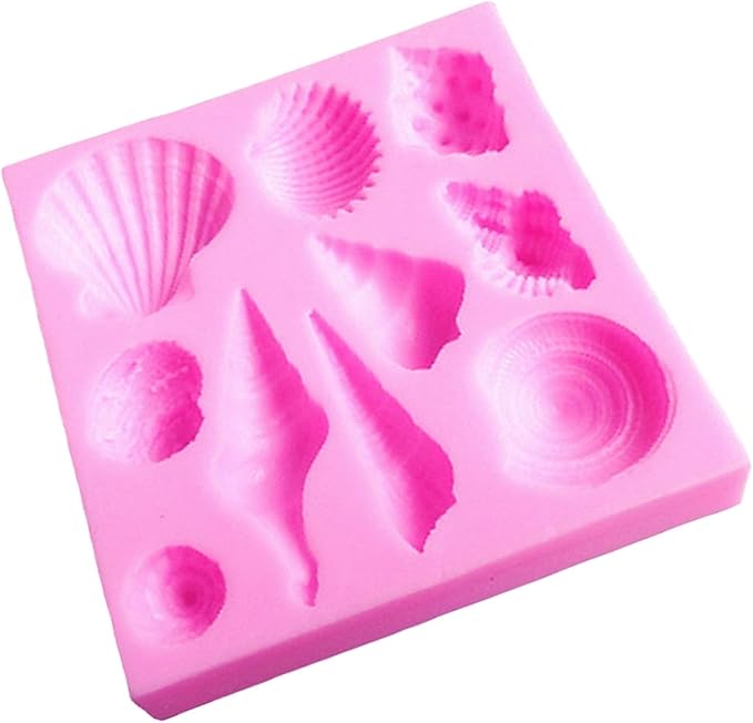 Marine Conch Sea Shell Silicone Mold For Baking Fondant Color A - Image 1