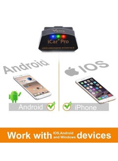 Vgate Vgate iCar Pro Bluetooth 4.0 OBD2 Fault Code Reader OBDII Code Scanner Car Check Engine Light iOS iPhone iPad Android Compatible ELM327 Adapter  - Image 4