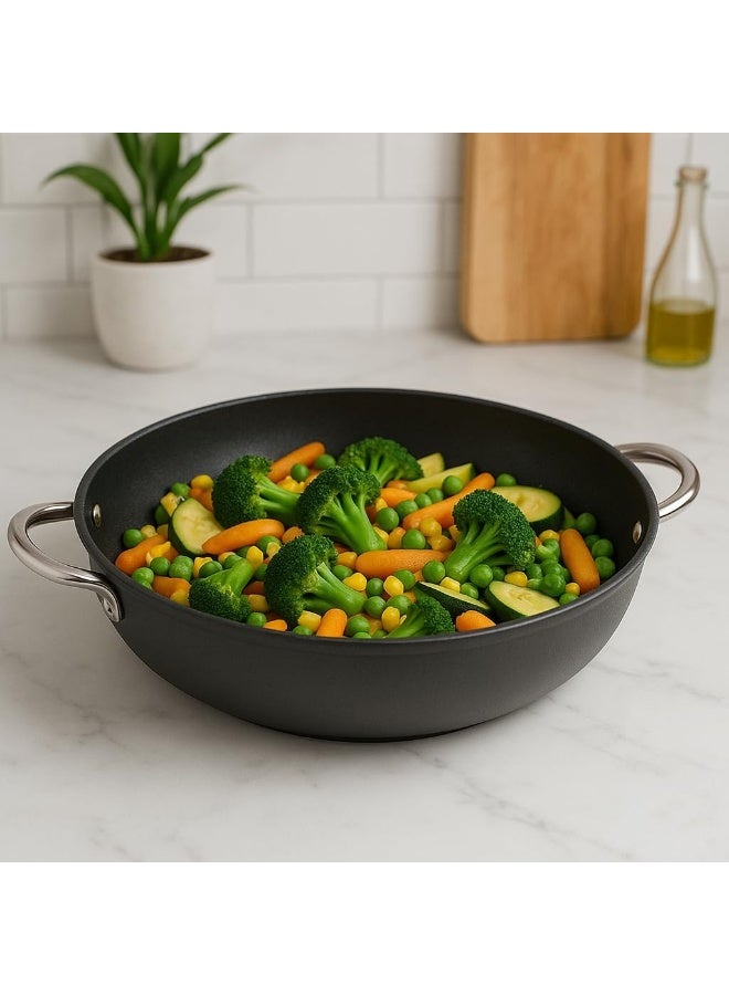 BS B&S High Saucepot with INOX Handles – Sizes 24CM, 28CM, 32CM – High Walls for Large Cooking – Induction & Standard Base Options – Professional Grade Aluminum Kitchen Cookware (28 CM) - Image 2