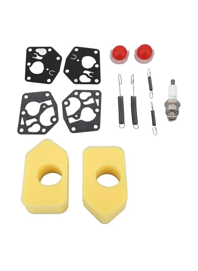 Thoraya 2 Packs Mower Repair Kit Air Filter Membrane Primer Bulb Spring Spark Plug for Classic Sprint 3.5‑4.5HP Q45 35 375 40 Motor  - Image 4