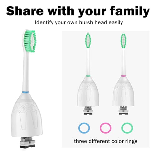 HAPPYMOMO Replacement Toothbrush Heads for Philips Sonicare E-Series/Essence/Xtreme/Elite and Other Screw-on Electric Toothbrush Models, 12 Pack, Dupont Bristles - Image 3