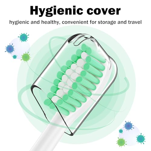 HAPPYMOMO Replacement Toothbrush Heads for Philips Sonicare E-Series/Essence/Xtreme/Elite and Other Screw-on Electric Toothbrush Models, 12 Pack, Dupont Bristles - Image 4
