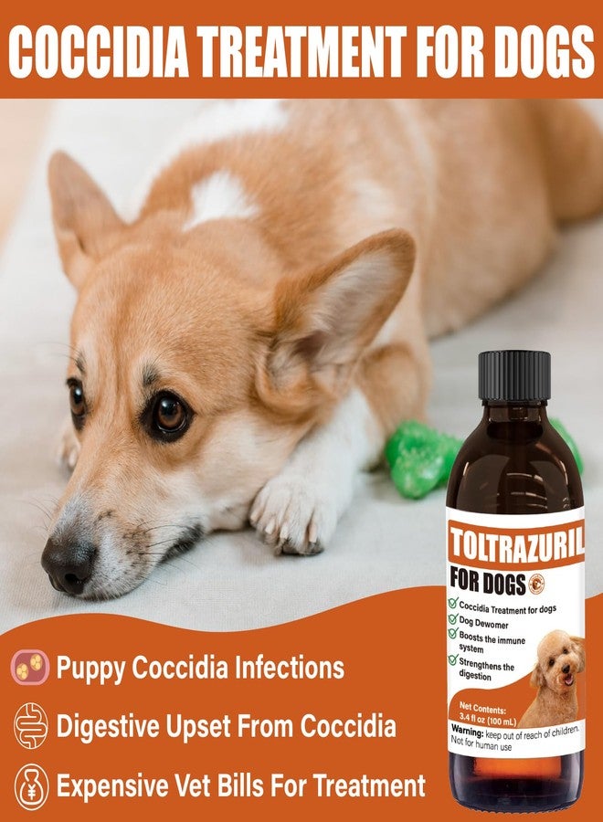 VetaSure Toltrazuril 10% Oral Liquid for Cats, Dogs for Giarci - 100 ml with 3 ml Dropper, Supports Digestive Health, for Non-Food Chain Animals - Image 2