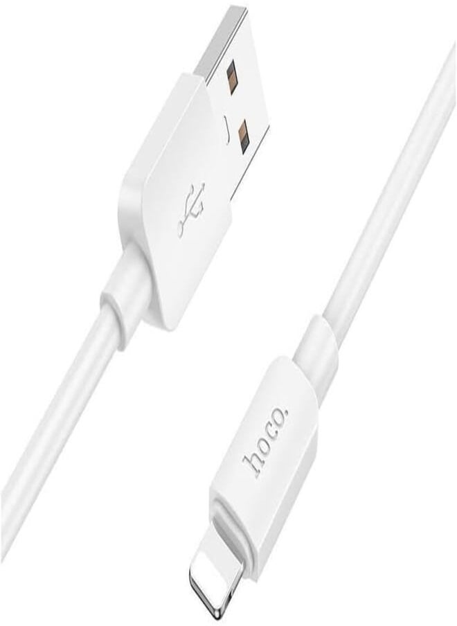 Hoco Hoco X96 - Hyper, Charging And Data Transmission Cable, Lightning (1M - 4A) Compatible With Apple Iphone Ipad Samsung Huawei Xiaomi Oppo - White 