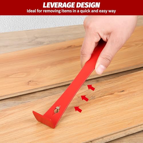 TOOLEAGUE 3Pcs Mini Flat Pry Bar Set,5-1/4",7-1/4"Small CrowBar,9-1/4" Beekeeper Scraper with Nail Puller,Woodworking Tools,Bee Hive Tool - Image 3