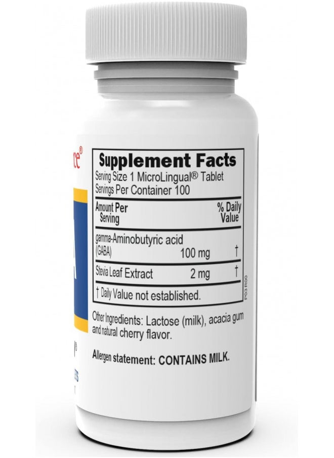 Superior Source Superior Source GABA 100 mg, Quick Dissolve MicroLingual Tablets, 100 Count, Brain Health Support, Promotes a Relaxing Effect & Positive Mood, Stress & Sleep Support, Non-GMO  - Image 2