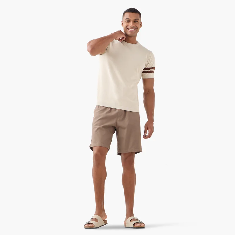 سبلاش فيڤ Stripe Detail Crew Neck T-shirt