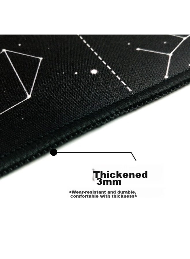 Lesailes Feidun Lesailes Constellation Gaming And Office Mouse Pad, Extra Large Thick Computer Keyboard Desk Mat, Upgraded Version, Black 900*400*3mm - Image 3