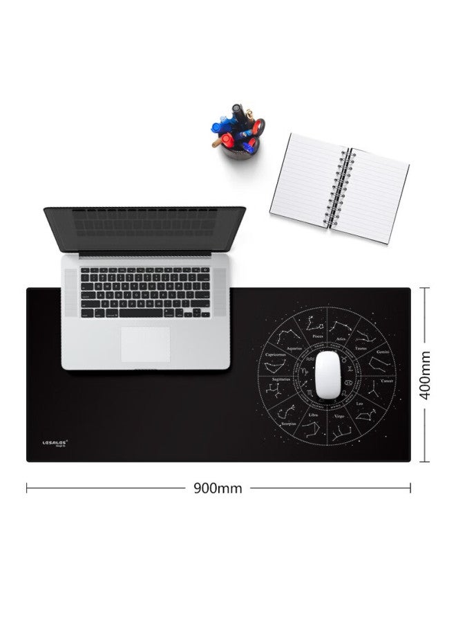 Lesailes Feidun Lesailes Constellation Gaming And Office Mouse Pad, Extra Large Thick Computer Keyboard Desk Mat, Upgraded Version, Black 900*400*3mm - Image 5