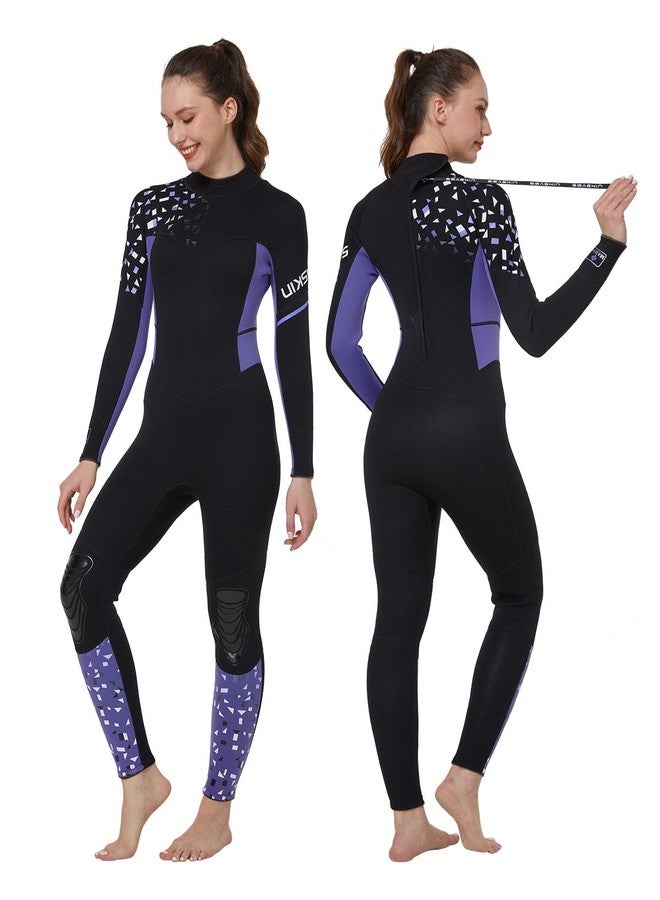 Seaskin Wetsuit Women 3mm Neoprene Full Body Long Sleeve Diving Suits Back Zip Wet Suits for Diving Snorkeling Surfing Swimming Kayaking (Womens Full, XXX-Large) - Image 1