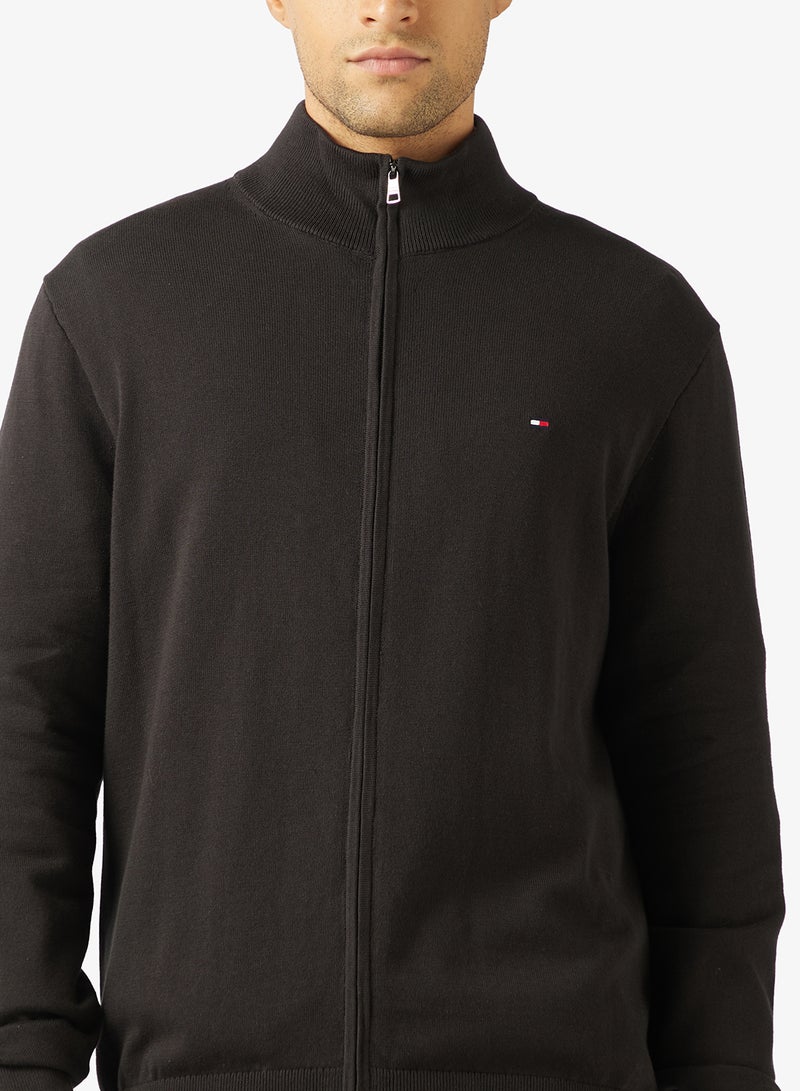 تومي هيلفيغر كنزة قطنية أساسية بسحاب كامل - Image 3