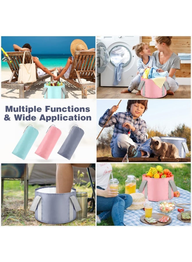 دلو سبا القدم القابل للطي - حوض قدم محمول مع حقيبة تخزين للسفر والمنزل - لون عشوائي (قطعة واحدة) - Image 5