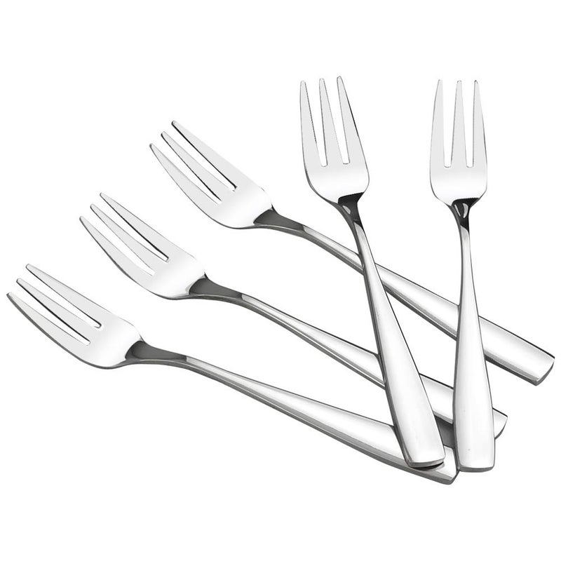 HOMMP 16 Pieces Stainless Steel 3tine Dessert Fork Cake Fruit Fork Set