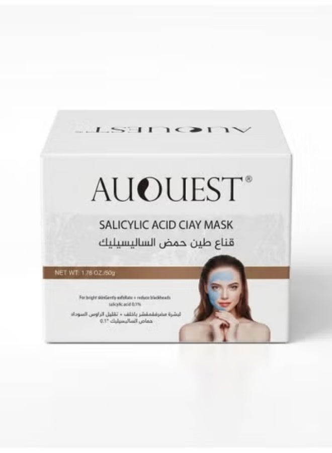 AUQUEST Salicylic Acid Clay Mask – 50g | Deep Cleansing & Skin Refreshing