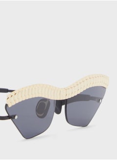 Le Specs Watch Out Asymmetrical Sunglasses  - Image 3