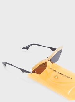 Le Specs Watch Out Asymmetrical Sunglasses  - Image 4