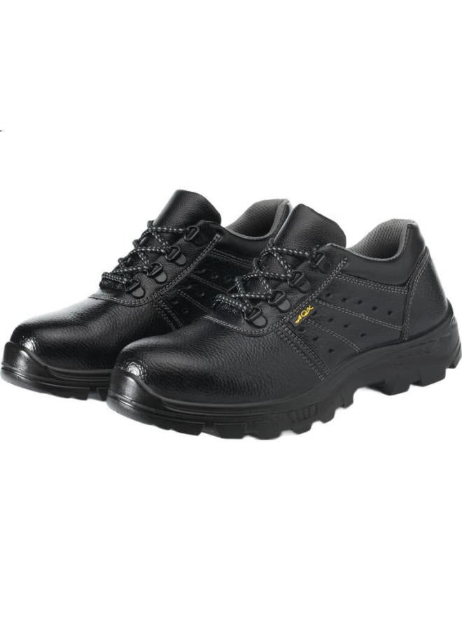 Old housekeeper Butler Men'S Breathable Safety Work Shoes With Steel Toe Cap And Steel Sole, Anti-Smashing, Anti-Piercing, Solid Sole, Oil Resistant, Acid And Alkali Resistant, Wear-Resistant 905 Black Summer Style S - Image 1
