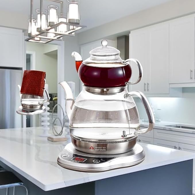 Biki Turkish Tea Coffee Maker Electric Glass Kettle 1000W | 1000 – - Image 2