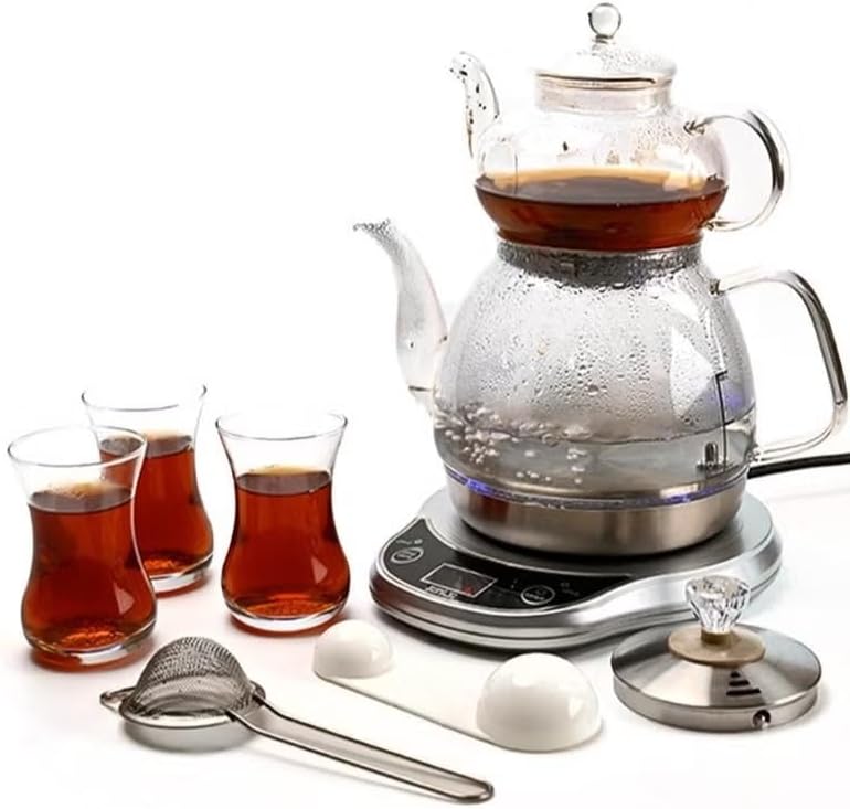 Biki Turkish Tea Coffee Maker Electric Glass Kettle 1000W | 1000 – - Image 4