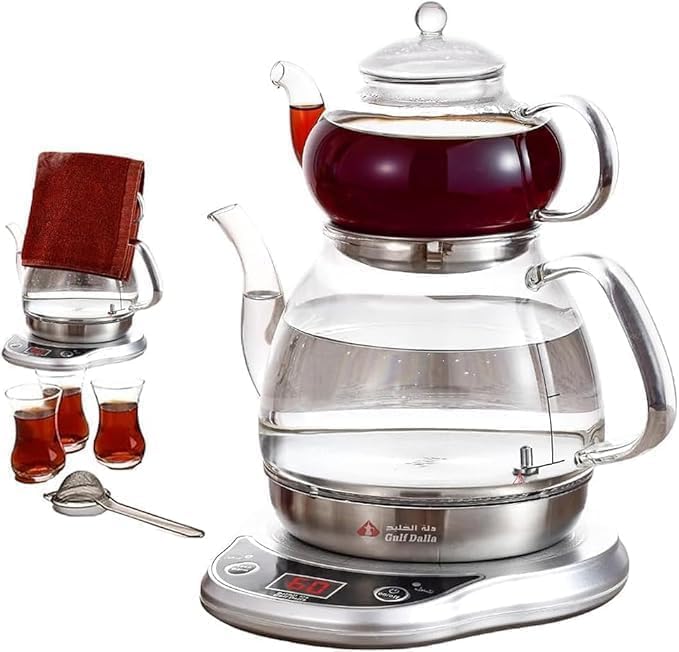 Biki Turkish Tea Coffee Maker Electric Glass Kettle 1000W | 1000 – - Image 1
