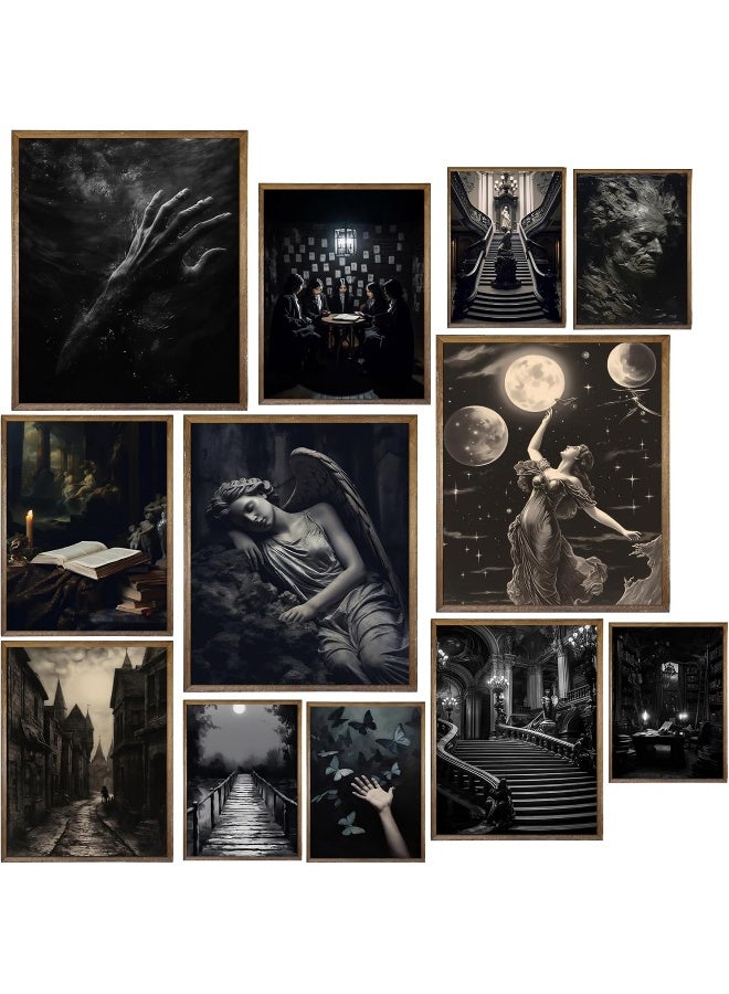 Insire Dark Academia Wall Art, Gothic Art, Gothic Posters, Dark Academia Decor, Goth Posters (8x10 Unframed) - Image 1