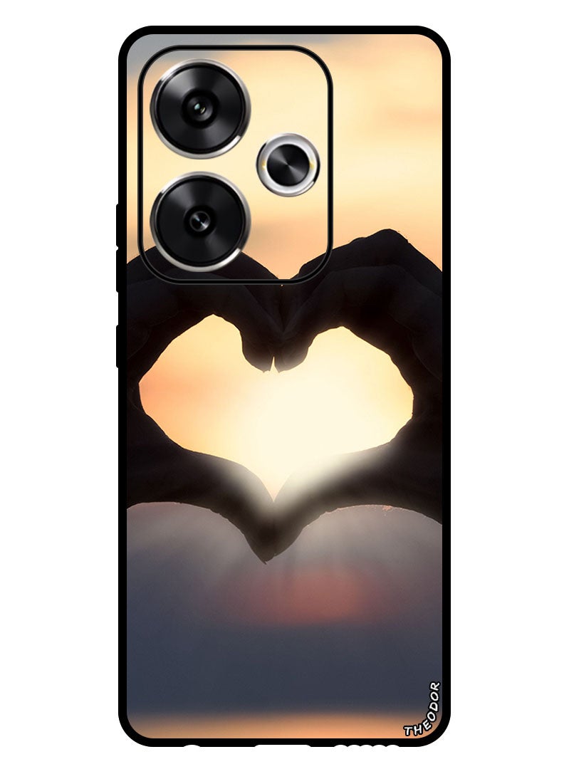 Theodor Protective Case Anti Scratch Shock Proof Bumper Cover For Xiaomi Redmi Turbo 3 heart_hands_sunshine - Image 1