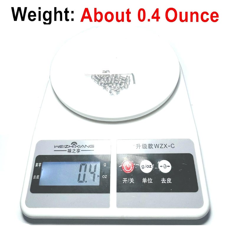 ZDingTech 50pcs Set Screws 8-32 x 1/8 inch 304 Stainless Steel Allen Head Hex Hexagon Socket Set Screws with 5/64 Allen Wrench,Set Grub Screws Hex Allen Head Socket Set Screws.(1/8" Length) - Image 4