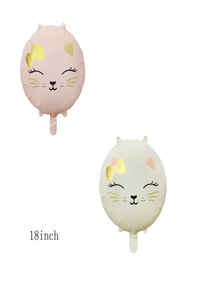 CSTYWC 4PCS Cat Foil Balloons Paw Mylar Helium Balloon Decorations for Cat Theme Birthday Party Supplies - Image 3