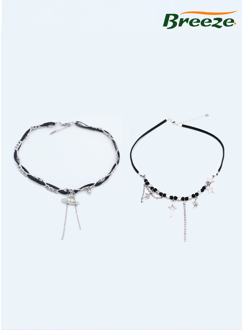 Breeze 2 Set of  women's Punk choker personalized choker necklaces  - Image 1