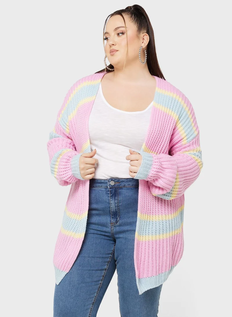 Ginger Plus Colorblock Cardigan