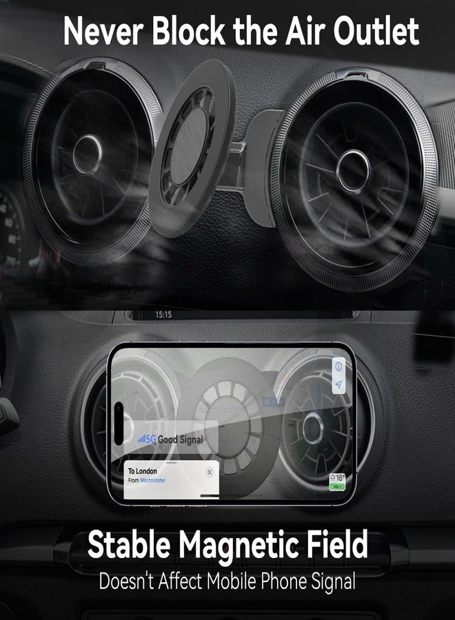Zchan Car Phone Holder fit for Audi A3 S3 RS3 8V,Air Vent Phone Mount fit for A3 S3 RS3 8V 2014-2020,Custom fit Magnetic Phone Holder Compatible for All Phones. - Image 5