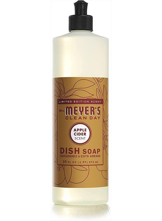 Mrs Meyers Clean Day Mrs. Meyer's Liquid Dish Soap Apple Cider 16 OZ (Pack - 1) - Image 1