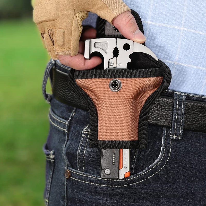 ROXON 16 in 1 Tools Camping Hammer Multitool with flint stone, replaceable cutter, Best Camping Accessories with plier, knife, bottle opener, saw, ruler, - Image 3