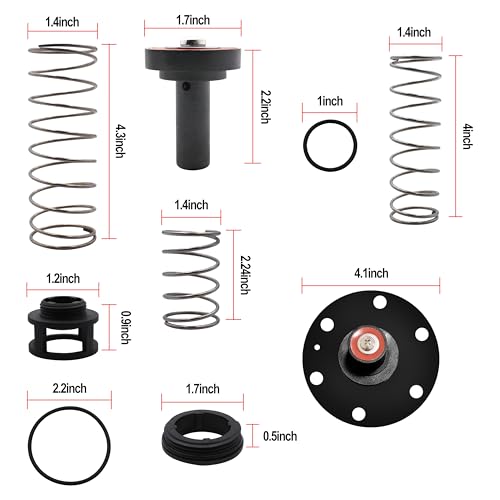LUKYER 3/4"-1" Complete Backflow Repair Kit Compatible with Wilkins 975XL 975XL2 Rubber Repair Kit - Image 5